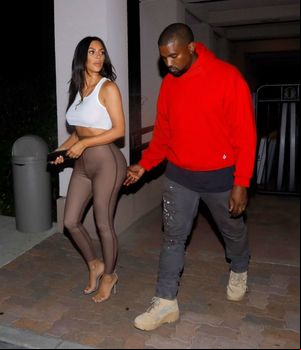 KIM KARDASHIAN and Kanye West Out