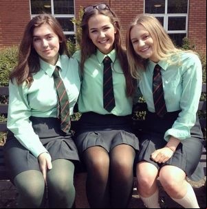 Girls Dressed In Formal School